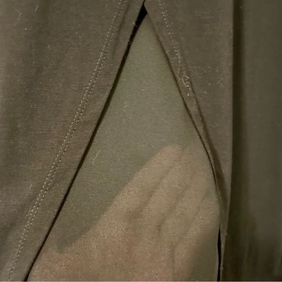 EUC Danier mixed material long sleeve top - Picture 4 of 7